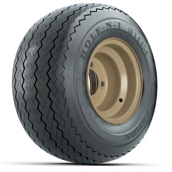 BuggiesUnlimited.com; Stone Steel 8 in Wheels with 18 in Kenda Hole-N-1 Tires - Set of 4