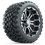 GTW Omega 14 in Wheels with 23x10-14 Nomad All-Terrain Tires - Set of 4