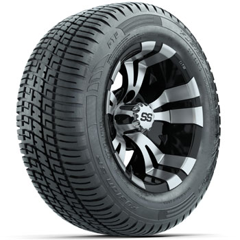 BuggiesUnlimited.com; GTW Vampire 12 in Wheels with 215/ 50-R12 Fusion S/ R Street Tires - Set of 4