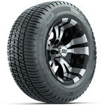 GTW Vampire 12 in Wheels with 215/ 50-R12 Fusion S/ R Street Tires - Set of 4