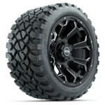GTW Raven Matte Gray 14 in Wheels with 23x10-R14 Nomad All-Terrain Tires - Set of 4