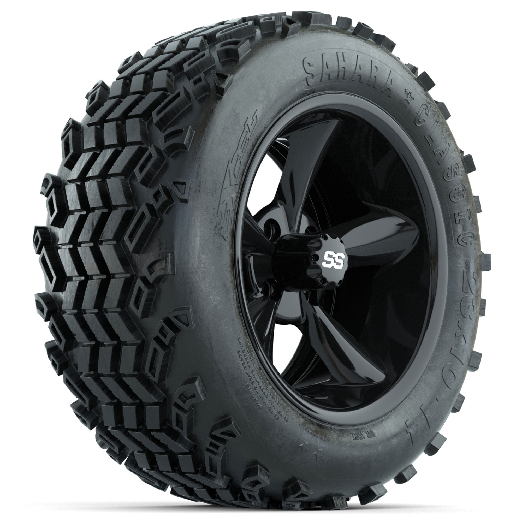 GTW Godfather Black 14 in Wheels with 23x10-14 Sahara Classic All ...