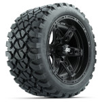 GTW Dominator Matte Black 14 in Wheels with 23 in GTW Nomad All-Terrain Tire - Set of 4