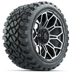 GTW Bravo Matte Gray 15 in Wheels with 23 in Nomad All Terrain Tires - Set of 4