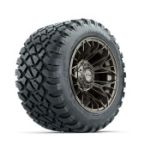 GTW Stellar Matte Bronze 12 in Wheels with 22x11-R12 Nomad All-Terrain Tires - Set of 4