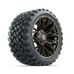 GTW Stellar Matte Bronze 15 in Wheels with 23x10-R15 Nomad All-Terrain Tires - Set of 4