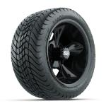 GTW Godfather Black 12 in Wheels with 215/ 35-12 Mamba Street Tires – Set of 4