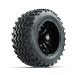 GTW Storm Trooper Black 10 in Wheels with 18x9.50-10 Rogue All Terrain Tires – Set of 4