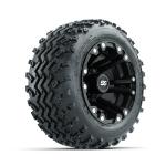 GTW Specter Matte Black 10 in Wheels with 18x9.50-10 Rogue All Terrain Tires – Set of 4