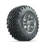 GTW Godfather Chrome 10 in Wheels with 20x10.00-10 Rogue All Terrain Tires – Set of 4