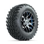 GTW Pursuit Blue 12 in Wheels with 23x10.00-12 Rogue All Terrain Tires – Set of 4
