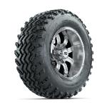 GTW Tempest Chrome 12 in Wheels with 23x10.00-12 Rogue All Terrain Tires – Set of 4