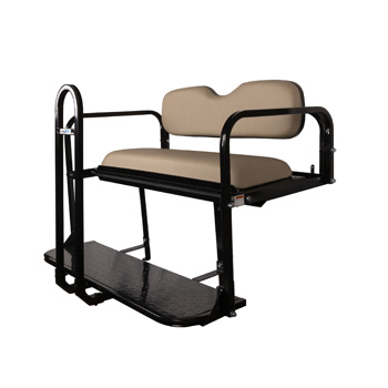 BuggiesUnlimited.com; ProFX Stone Gray Rear Seat Kit for 2008-Up EZGO RXV