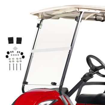 BuggiesUnlimited.com; ProFX Clear Folding Windshield for 2007-2016 Yamaha Drive